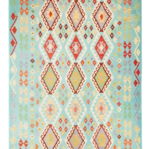 Kelimteppe - Splash - 250 x 176 cm - flerfarget