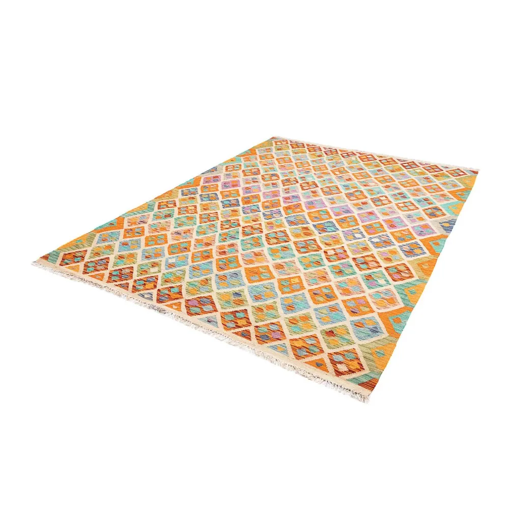 Kelimteppe - Splash - 250 x 180 cm - flerfarget