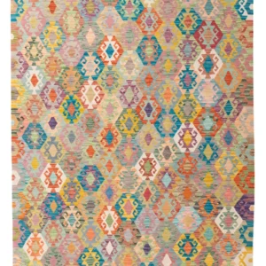 Kelimteppe - Splash - 250 x 188 cm - farget