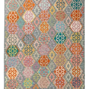 Kelimteppe - Splash - 253 x 178 cm - farget