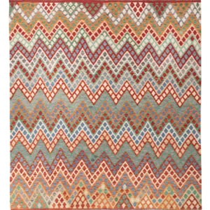 Kelimteppe - Splash - 285 x 263 cm - farget