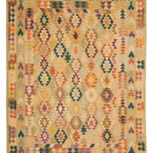 Kelimteppe - Splash - 287 x 199 cm - beige
