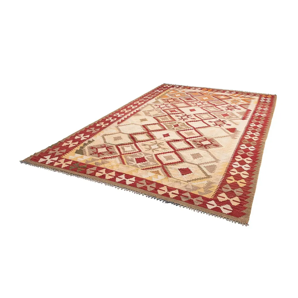 Kelimteppe - Splash - 290 x 193 cm - beige