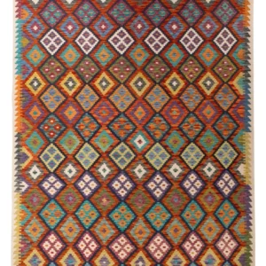 Kelimteppe - Splash - 293 x 210 cm - flerfarget