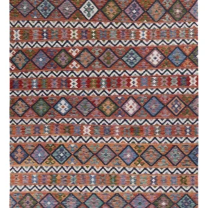 Kelimteppe - Splash - 296 x 211 cm - flerfarget