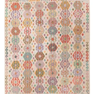Kelimteppe - Splash - 296 x 252 cm - farget