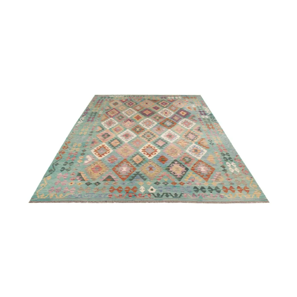 Kelimteppe - Splash - 297 x 204 cm - flerfarget