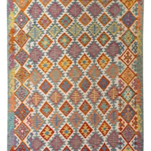 Kelimteppe - Splash - 298 x 198 cm - flerfarget