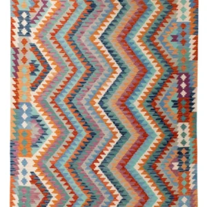 Kelimteppe - Splash - 298 x 199 cm - flerfarget