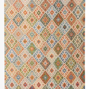 Kelimteppe - Splash - 299 x 206 cm - flerfarget
