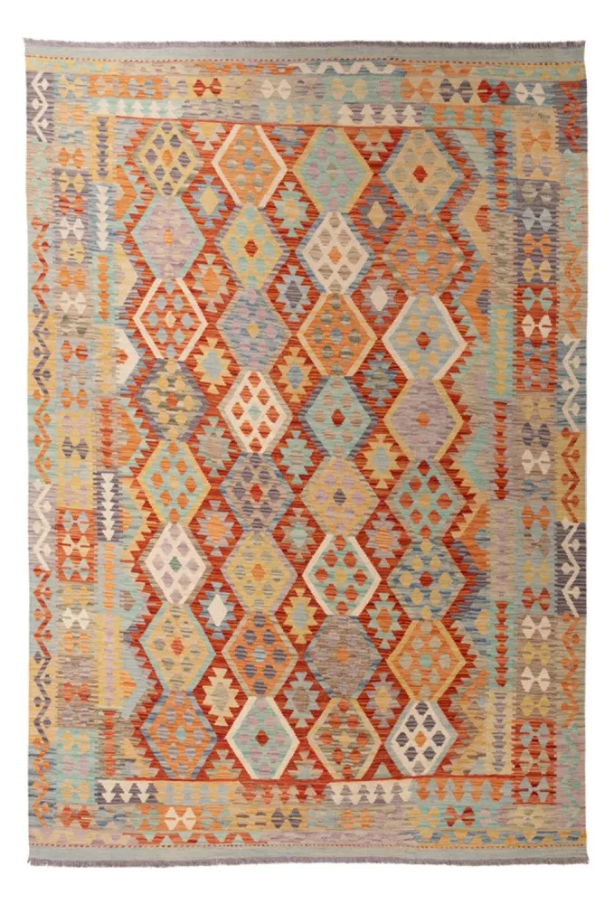 Kelimteppe - Splash - 299 x 209 cm - flerfarget