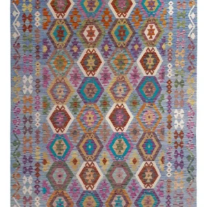 Kelimteppe - Splash - 300 x 203 cm - flerfarget