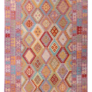 Kelimteppe - Splash - 300 x 203 cm - flerfarget