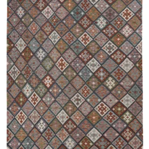 Kelimteppe - Splash - 300 x 206 cm - flerfarget
