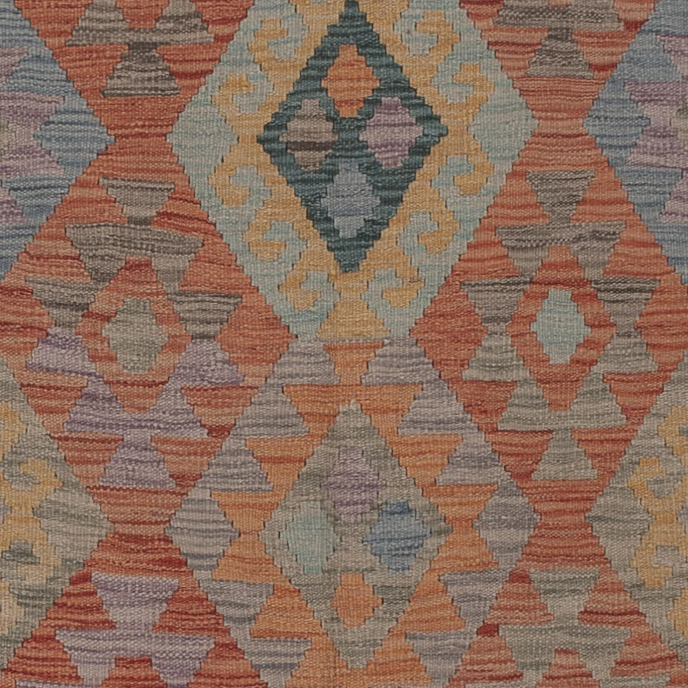 Kelimteppe - Splash - 301 x 197 cm - flerfarget