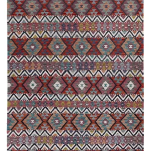 Kelimteppe - Splash - 303 x 198 cm - flerfarget