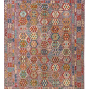 Kelimteppe - Splash - 335 x 257 cm - farget