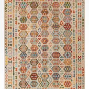 Kelimteppe - Splash - 338 x 252 cm - farget