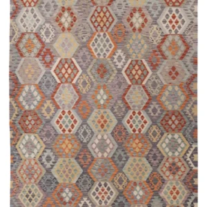 Kelimteppe - Splash - 340 x 245 cm - farget