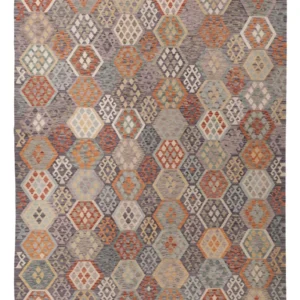 Kelimteppe - Splash - 341 x 264 cm - farget