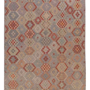 Kelimteppe - Splash - 342 x 257 cm - flerfarget