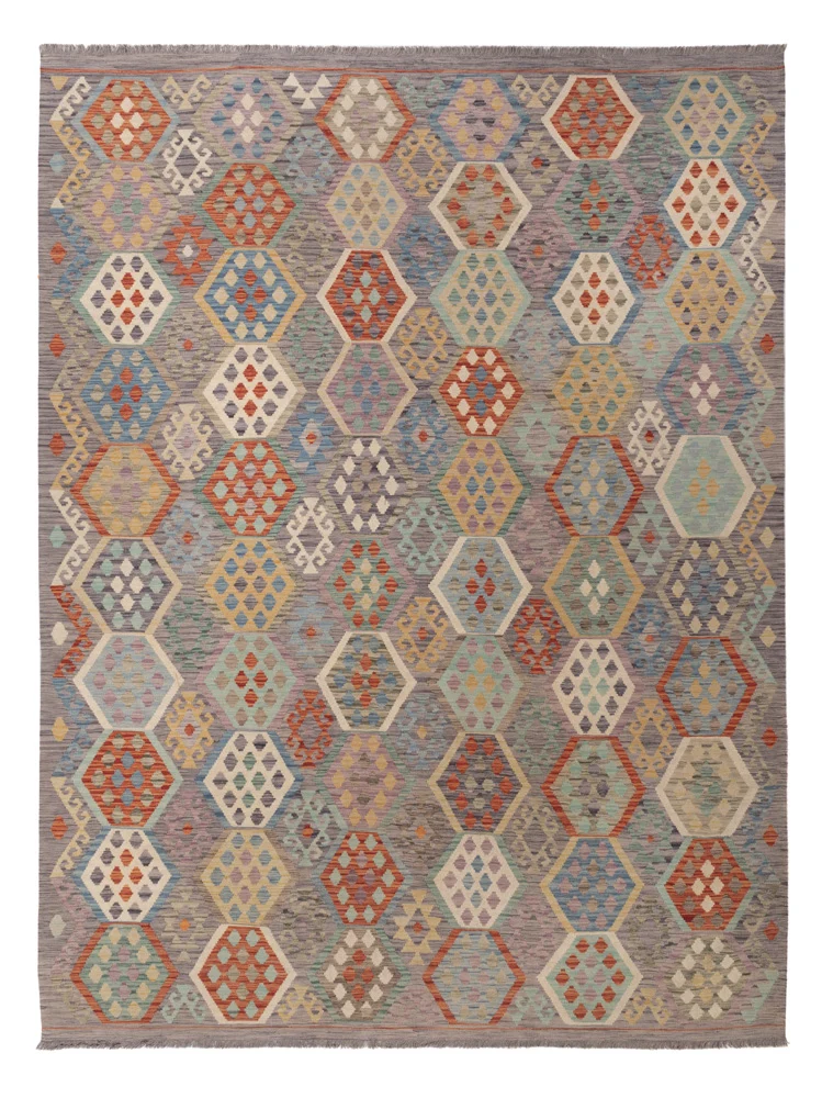 Kelimteppe - Splash - 344 x 255 cm - farget