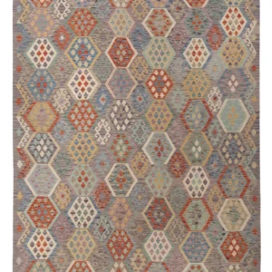 Kelimteppe - Splash - 344 x 255 cm - farget