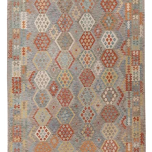 Kelimteppe - Splash - 345 x 248 cm - farget