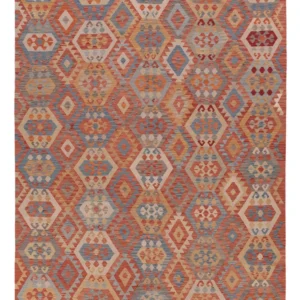 Kelimteppe - Splash - 348 x 257 cm - flerfarget
