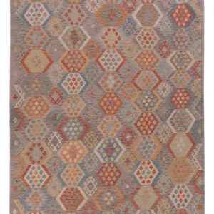 Kelimteppe - Splash - 350 x 256 cm - flerfarget