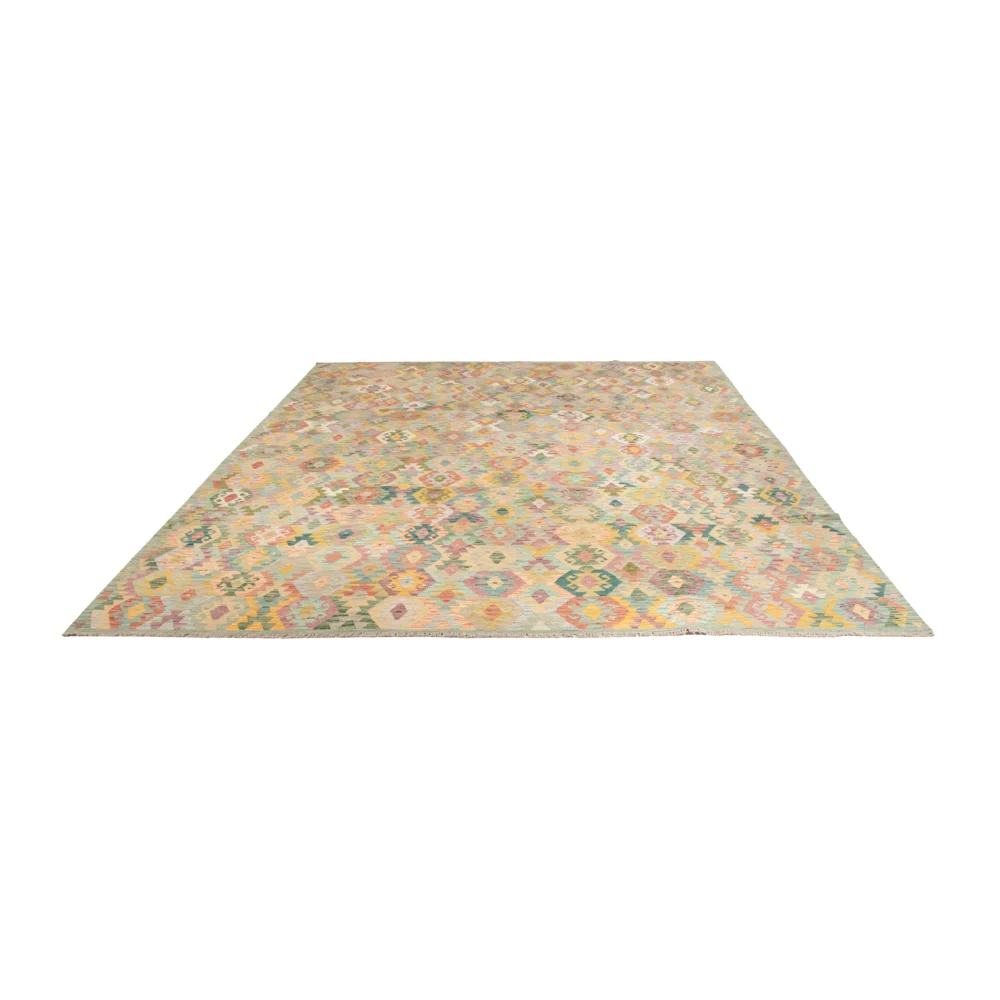Kelimteppe - Splash - 383 x 312 cm - farget
