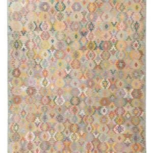 Kelimteppe - Splash - 383 x 312 cm - farget