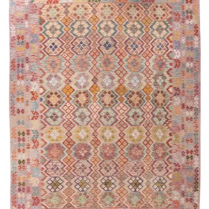 Kelimteppe - Splash - 403 x 314 cm - farget