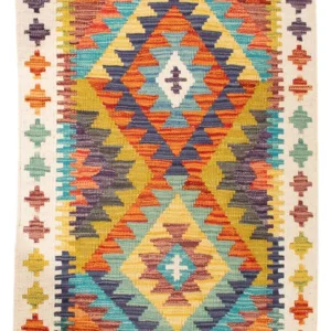 Kelimteppe - Splash - 84 x 62 cm - flerfarget