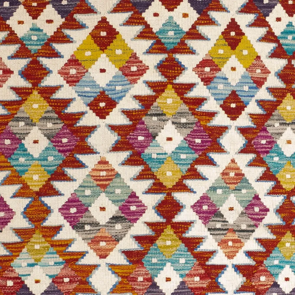 Kelimteppe - Splash square - 152 x 152 cm - flerfarget