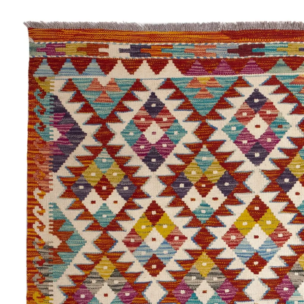 Kelimteppe - Splash square - 152 x 152 cm - flerfarget
