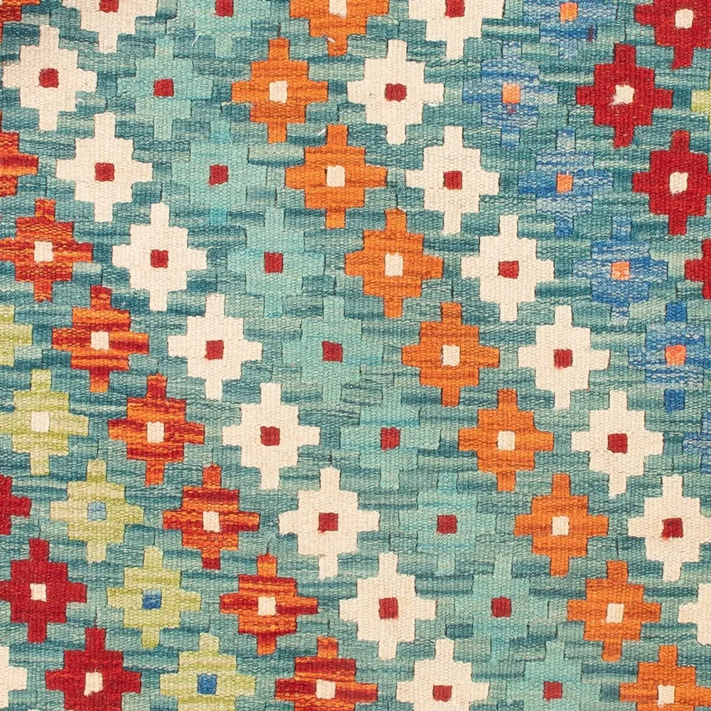 Kelimteppe - Splash square - 88 x 90 cm - flerfarget