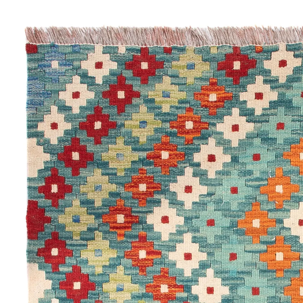 Kelimteppe - Splash square - 88 x 90 cm - flerfarget