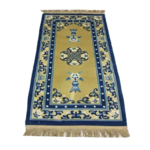Kina-teppe - 152 x 76 cm - blå
