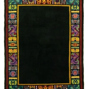 Kina-teppe - 238 x 178 cm - svart
