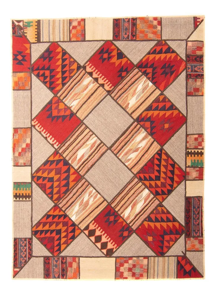 Lappeteppe - 200 x 150 cm - flerfarget
