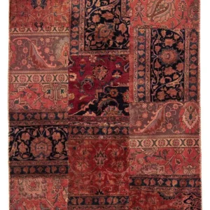 Lappeteppe - 207 x 135 cm - flerfarget