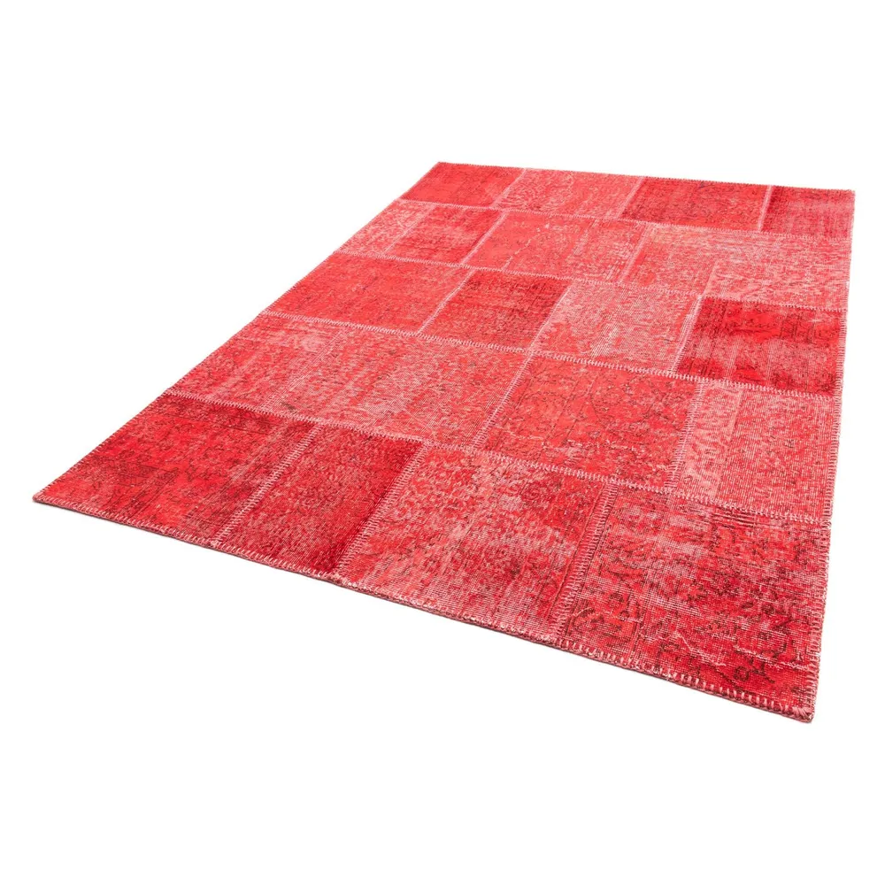 Lappeteppe - 240 x 170 cm - mørk rød