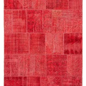 Lappeteppe - 240 x 170 cm - mørk rød