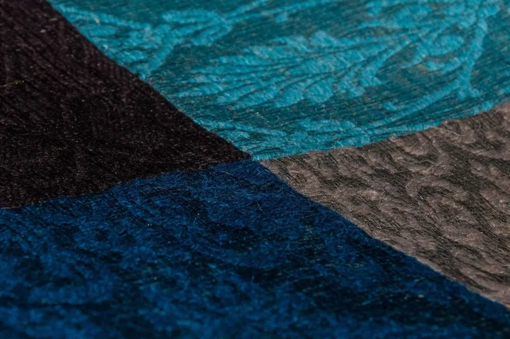 Lappeteppe - 240 x 170 cm - turkis