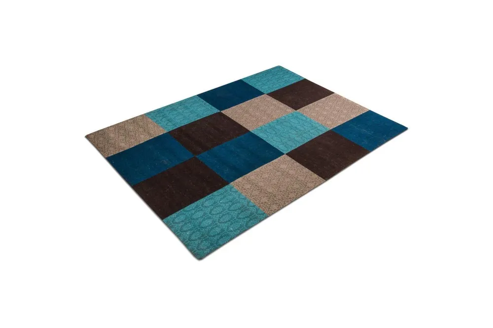Lappeteppe - 240 x 170 cm - turkis