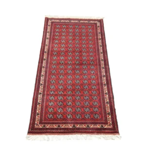 Løper Afghansk teppe - Bukhara - 258 x 87 cm - rød