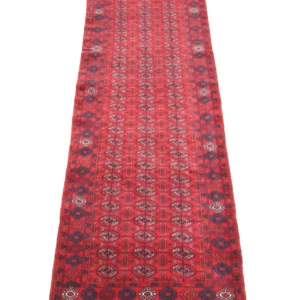Løper Afghansk teppe - Bukhara - 278 x 83 cm - rød