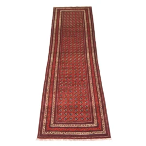 Løper Afghansk teppe - Bukhara - 339 x 84 cm - rød