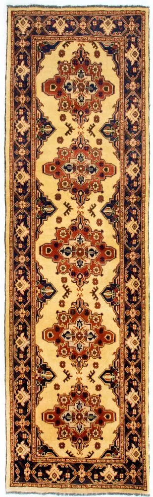 Løper Afghansk teppe - Hatshlu - 283 x 86 cm - beige